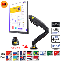 Nowa sprężyna gazowa F80 17-30 calowy ekran LED Monitor LCD uchwyt do montażu ramienia ergonomiczny amortyzator gazowy Flexi mocowanie obciążenia 2 ~ 9kgs 1